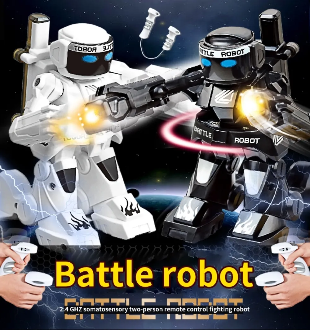Remote control fighter deals robot