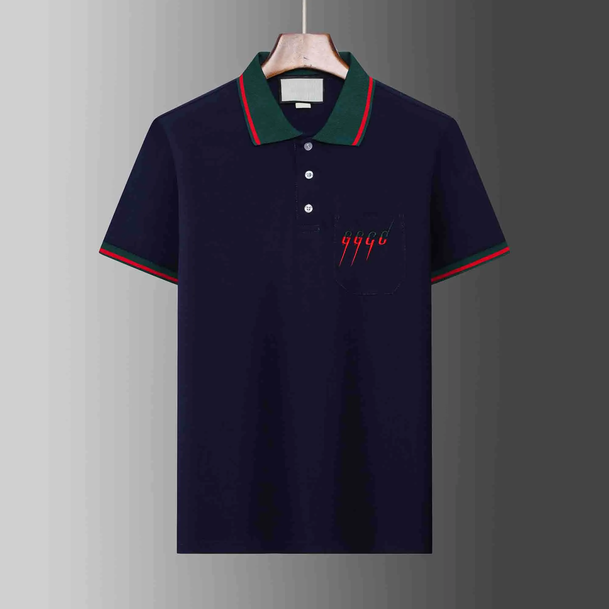 Mens Stylist Polo Shirts Luxury Italy Men kläder Kort ärm mode casual Men's Summer T-shirt Många färger är tillgängliga storlek m-xxxl