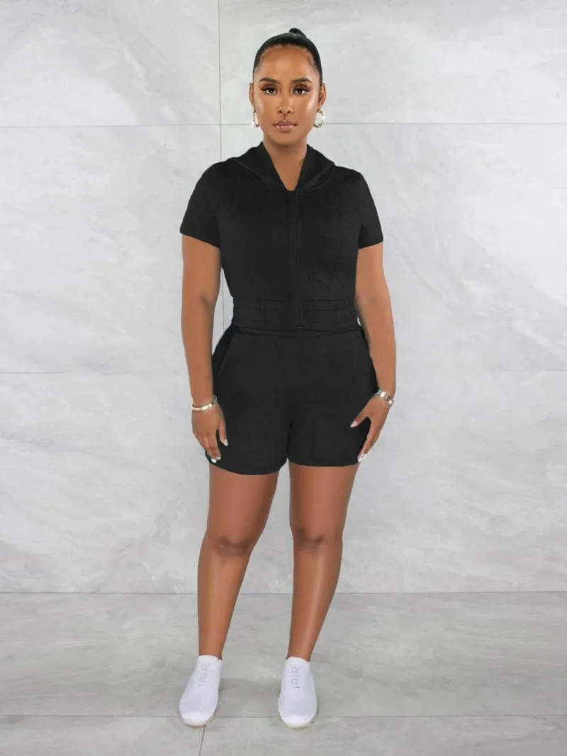 Womens Summer Tracksuit Set Elegant Jacquard Sport Outfit, Short