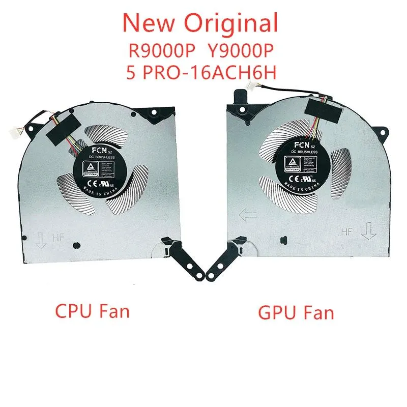 パッド新しいオリジナルのラップトップGPU CPU冷却ファンレノボレギオン5 Pro16ach6H R9000P 2021クーラーファンラジエーター5H40S2028