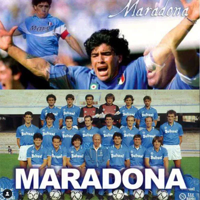 マラドーナナポリレトロサッカージャージー ヴィンテージ1986