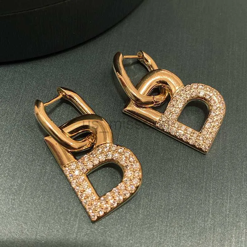 Letter dangle shop earrings