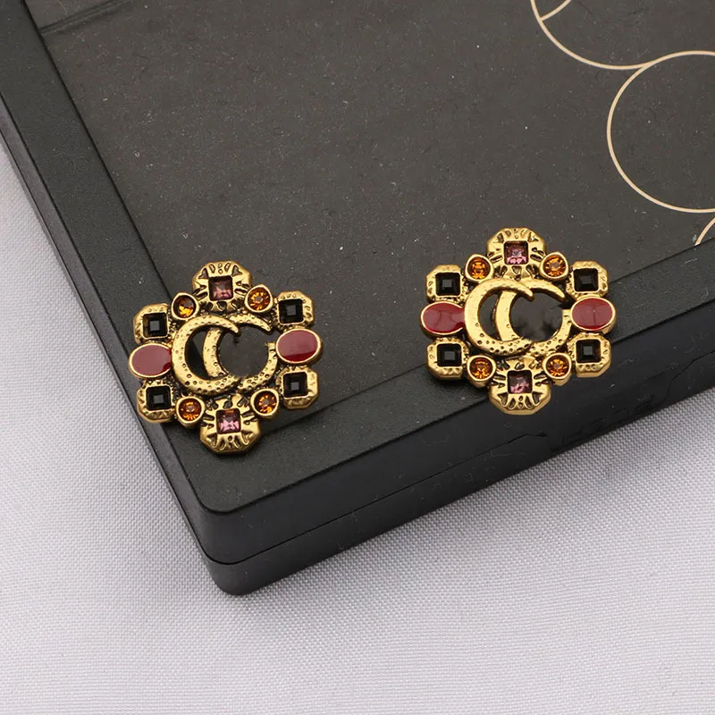 G Designer Boucle d'oreille Femmes Top Qualité Avec Boîte Charme Marque De Luxe Femmes Boucles D'oreilles Extravagantes Stud Coloré Perle Boucles D'oreilles Fiançailles Pour Lady Cadeaux