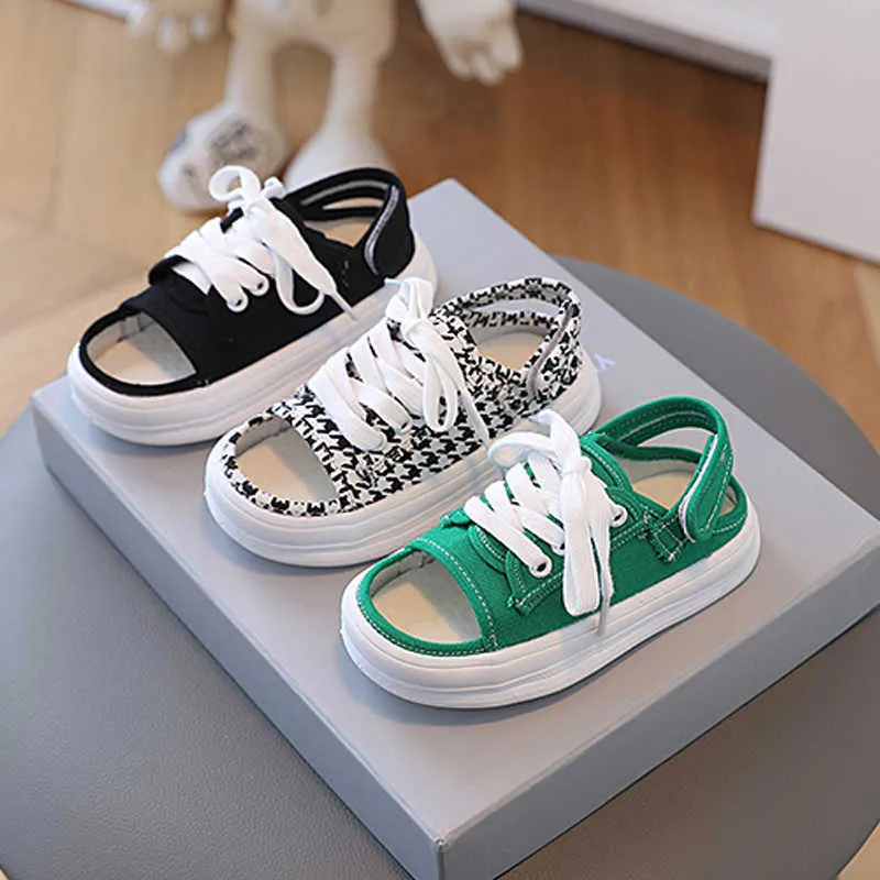 Sandals Children Canvas Shoes Summer Soft Sole Baby Sandals