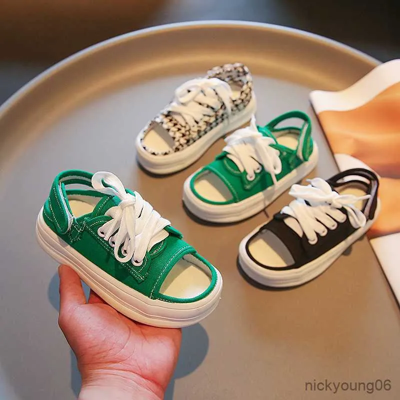 Sandalias Para Ni os Zapatos De Lona Ahuecados Novedad De Verano