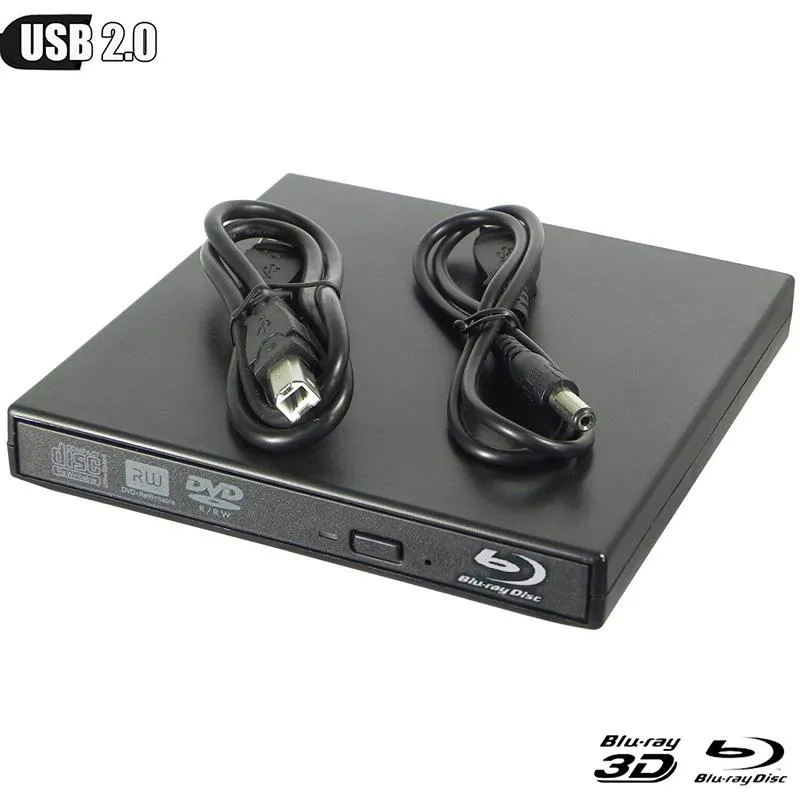 Игрок Bluray Player Внешний USB 2.0 DVD Drive Bluray 3D 25G 50G BDR BDROM CD/DVD RW PROBRER Регистратор для ноутбука компьютерного компьютера