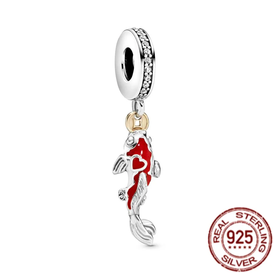 Good Fortune Carp Fish Glass Sea Turtle Dangle Pandora Turtle Charm 925 Sterling Silver For Original Bracelet Fine Jewelry Gift From A1281768541 5.45 DHgate.Com