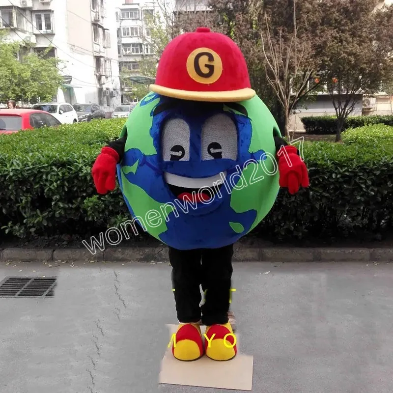 Globe Mascot Costume Simulation Cartoon Character Outfit Suit Carnival Adults Birthday Party Fancy Outfit For Men Women