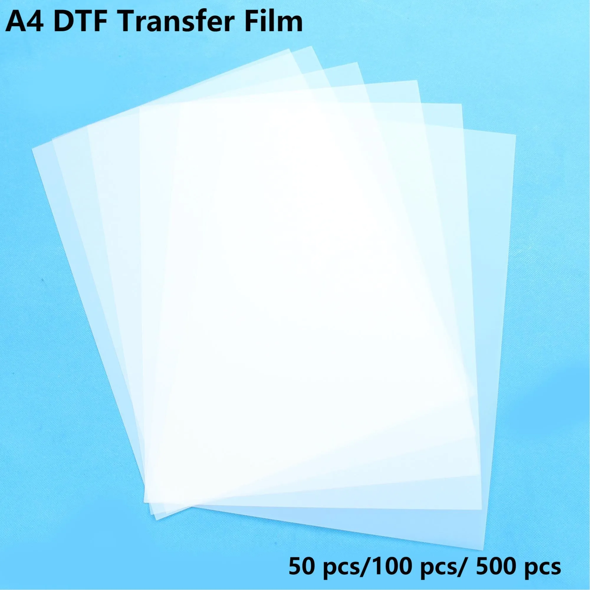 Aksesuarlar 100 PCS A4 Isı Transferi DTF Film DTF Tshirt Pet Film