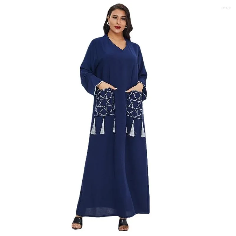 エスニック衣類控えめなイスラム教徒のドレス女性のアバヤローブカフタンキモノチューニークフェムムスルマンロパデポルティバムスルマナムージャー