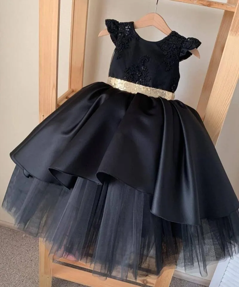 Vestidos para niñas negro con dorado new arrivals