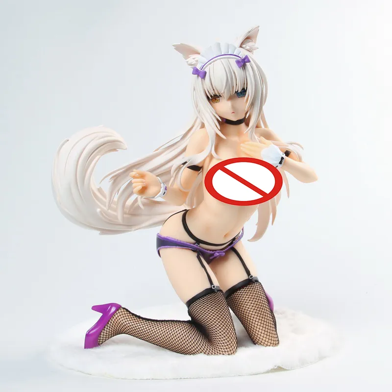 Komik Oyuncaklar Yerli Bağlayıcı Nekopara Azuki Hindistan Cevizi 1/4 Ölçek Pvc Action Figür Anime Seksi Şekil Model Oyuncaklar Koleksiyon Bebek Hediyesi