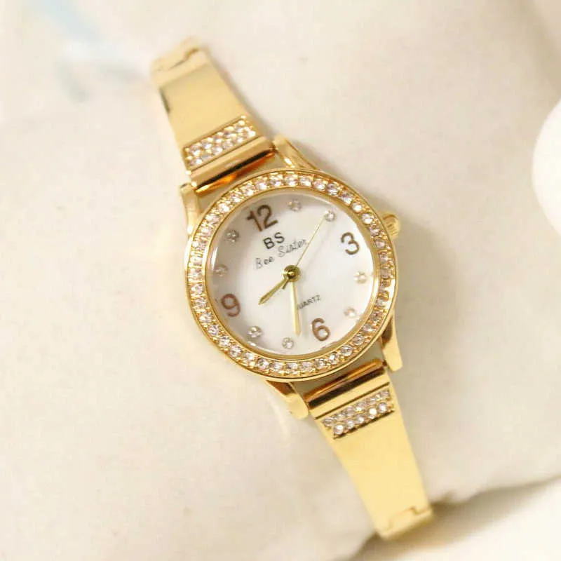 Diamond Watch Fashion 2022 Brand Leisure Small Dial Gold Stone Ying Montre Women's G230529