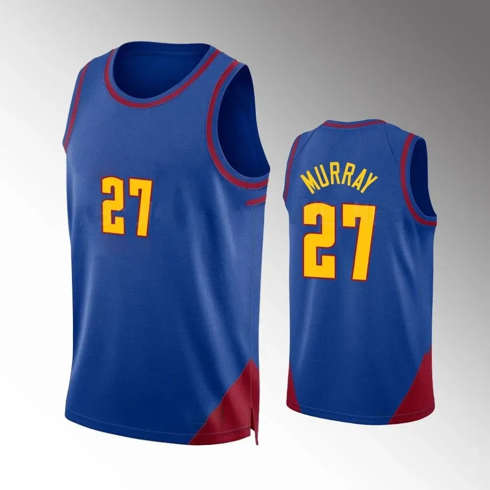 15 Jokic 27 Murray 2023 Champion Basketball Jerseys Carmelo
