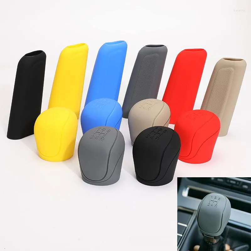 Interior Accessories 135/24R Silicone Car Gear Shift Knob Cover Universal Non-Slip Grip