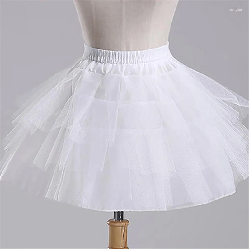 Abiti da ragazza Flower Girls Petticoat Sottogonna Cosplay Party Abito corto Jupon Enfant Fille Lolita Tutu di balletto Gonna Enaguas Sottogonna Mini