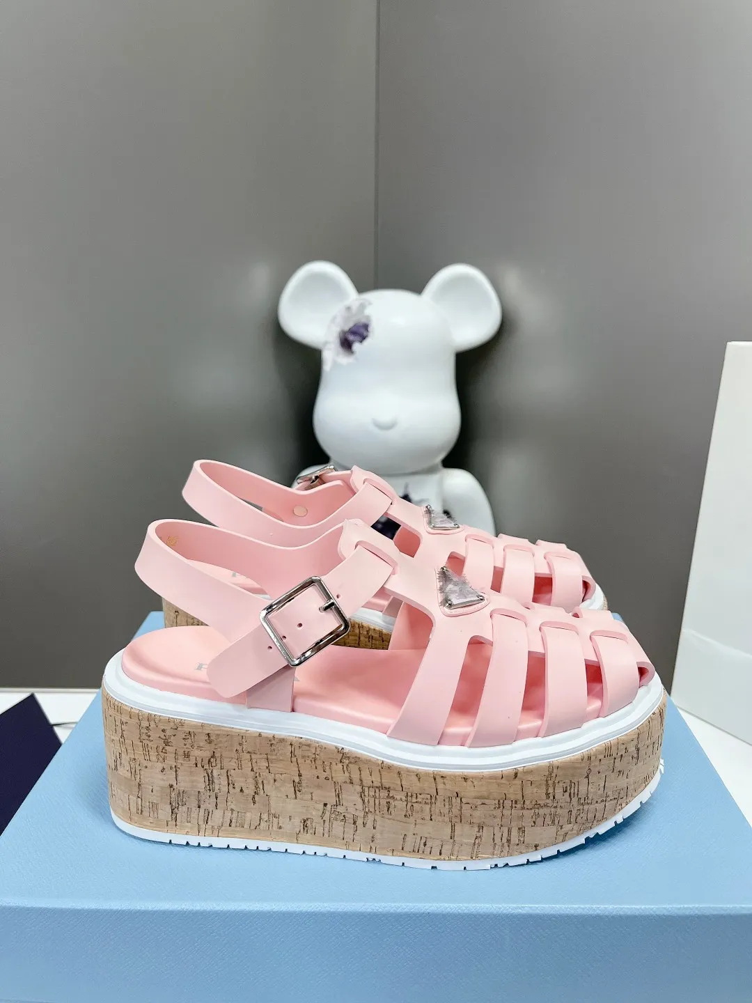 2023 Foam Rubber Sandals Soft Gladiator Retro Monolith Roman Wedge