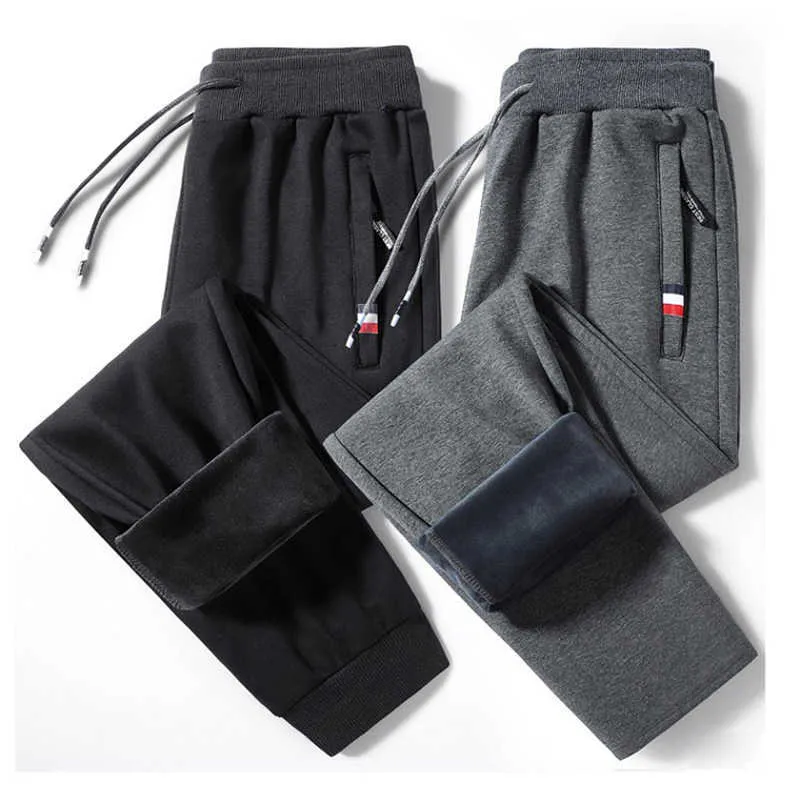 Męskie spodnie zimowe ciepłe bawełniane fitness Sportswear dolne sporne sporty męskie spodnie do joggingu M-8XL P230529