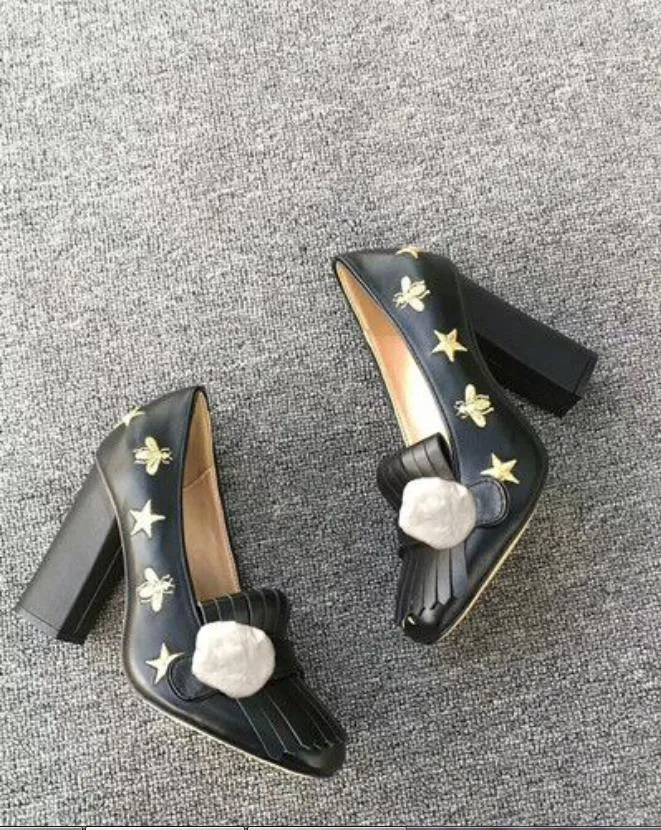 2023 designer de luxe en peau de vache chaussures bateau à talons hauts printemps automne Sexy Bar Banquet chaussures femme 10cm boucle en métal chaussures à talons épais 34-42