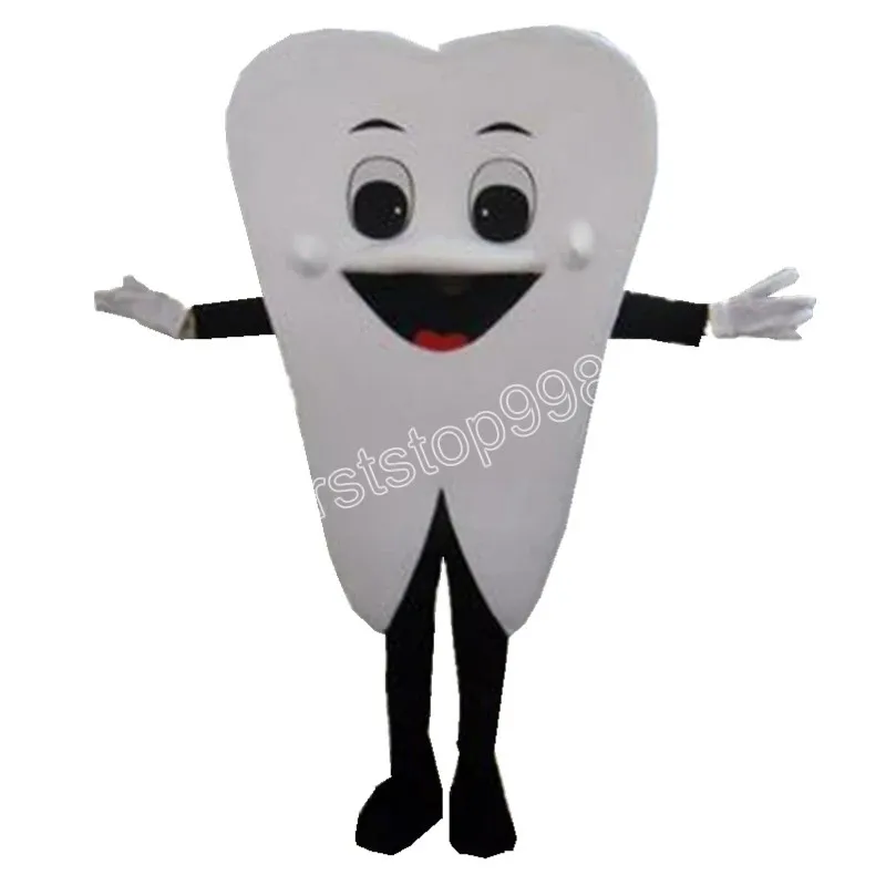 Dentysta zębów Mascot Costume Symulacja Symulacja kreskówka Anime Postacie dorośli rozmiar świątecznego stroju reklamowego na świeżym powietrzu