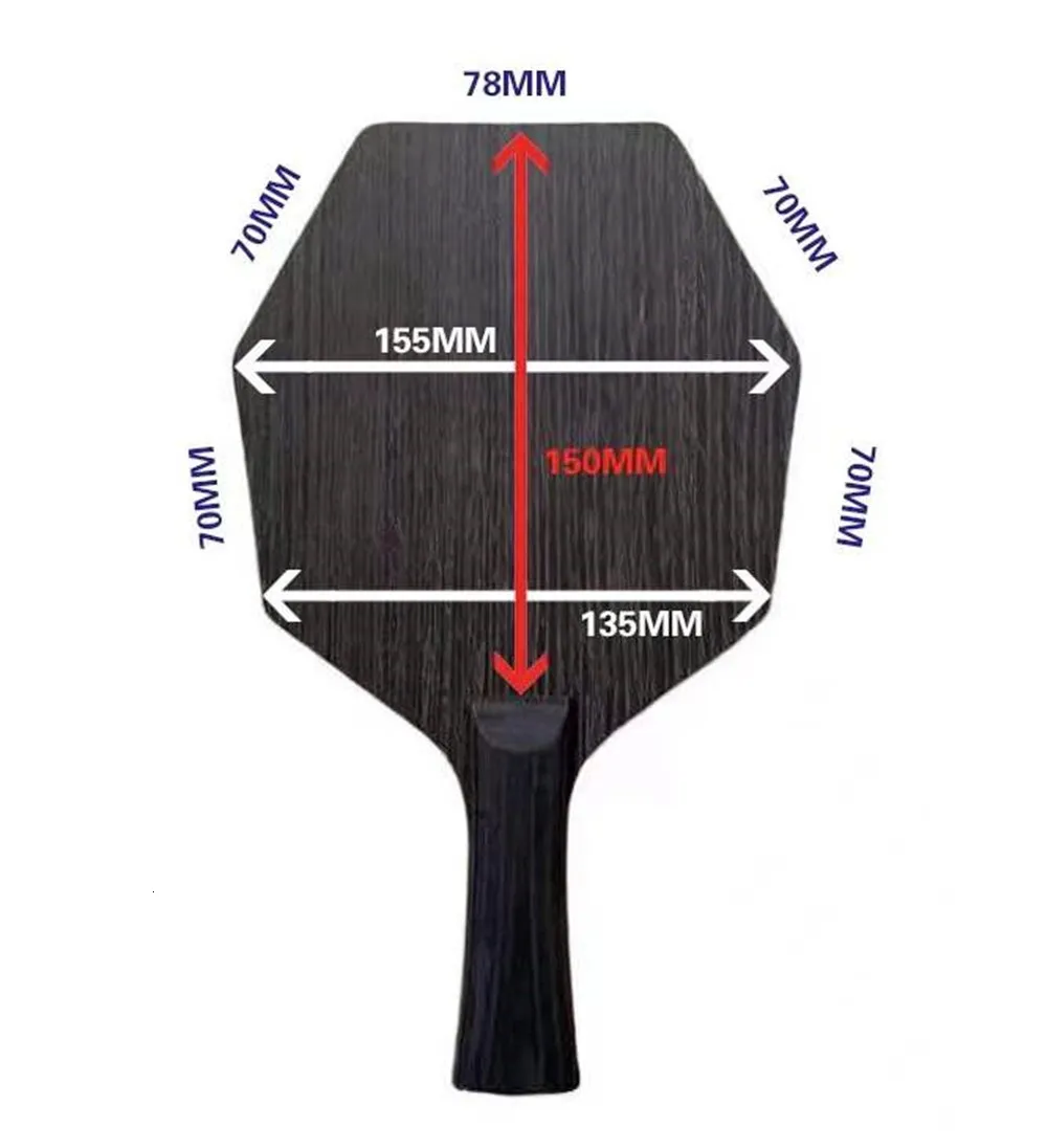 Handmade Cybershape Carbon Japanese Table Tennis Racket With Offensive ...