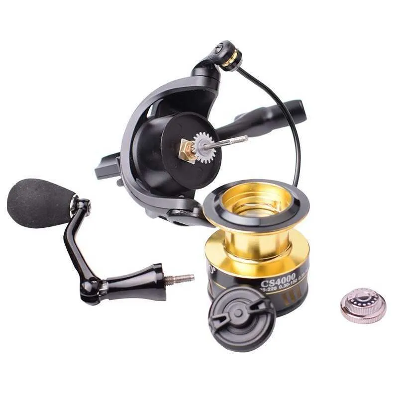 Accessories DEUKIO Ultralight Spinning Fishing Reel 3000 7000 Max Drag  7-13kg Metal Spool Fresh Water Brine Rotating Disc P230529