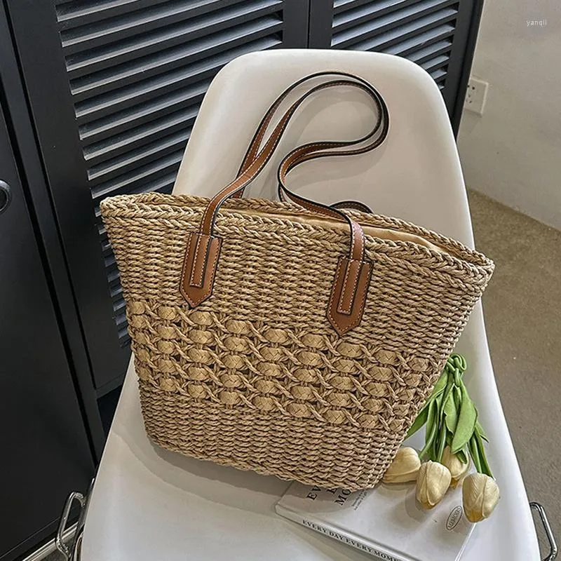 Malibu woven straw tote cheap