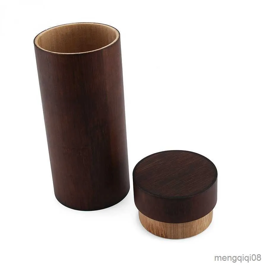 Sunglasses Cases Bags Bamboo Wood Cylinder Glasses Case Box and Special Storage