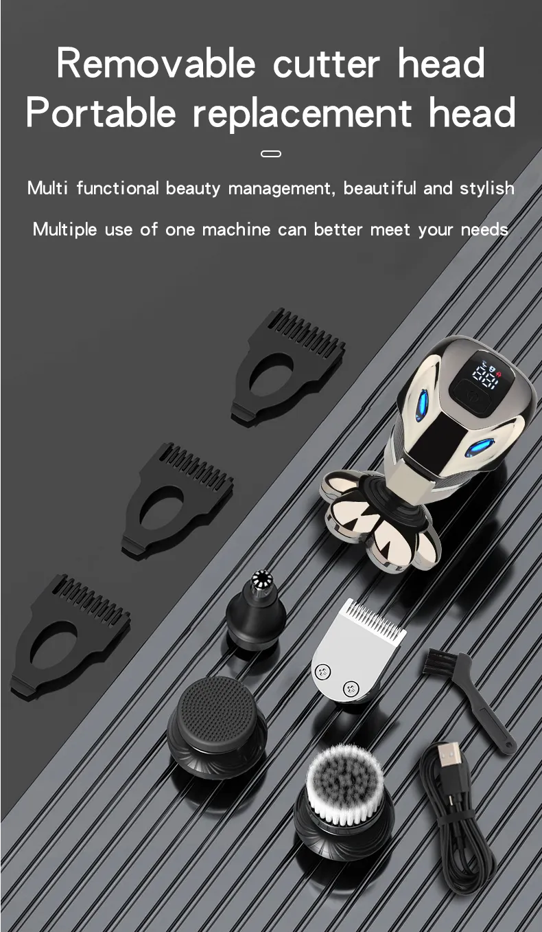 Electric Shavers Powerful Beard Hair Electric Shaver For Men Body ...