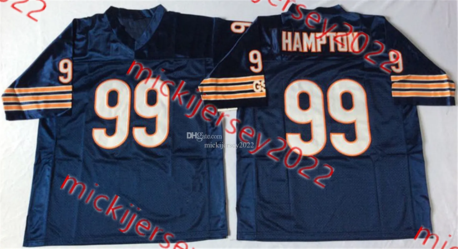 Stitched Men s women s american football uniform featuring Dan Hampton Devin Hester Walter Payton Gale Sayers and Mike Singletary Small Numbers S 3XL