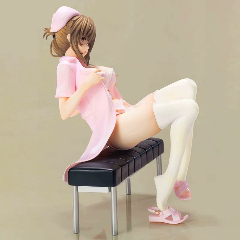 Roliga leksaker Lechery Boku till sjuksköterska ingen Kenshuu Nisshi Mio Akagi PVC Action Figur Japansk Anime Sexig Figur Modell Leksaker Dock Present