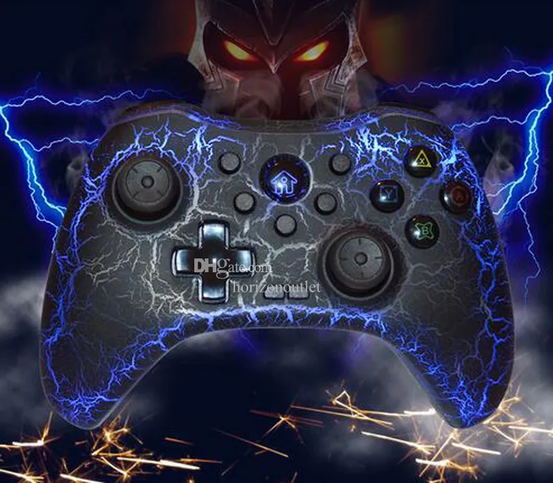 RGB Işık Kablosuz Bluetooth Denetleyici Titreşim Joystick Gamepad Oyun Denetleyicisi NS Switch OLED Lite Acqesories Kablolu Bağlantı Pro IOS Windows PC