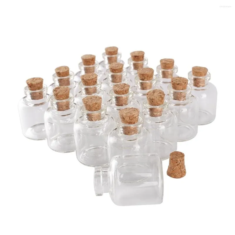 Storage Bottles Wholesale 100 Pieces 4ml 22 28mm Glass With Cork Stopper Mini Jars Vials For DIY Crafts Gift