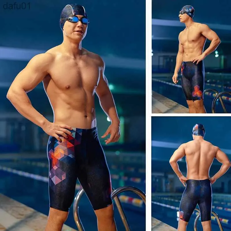 Yingfa Sharkskin Swim Pants Racing Training Swimwear Mens Long Pants  Leggings | eBay