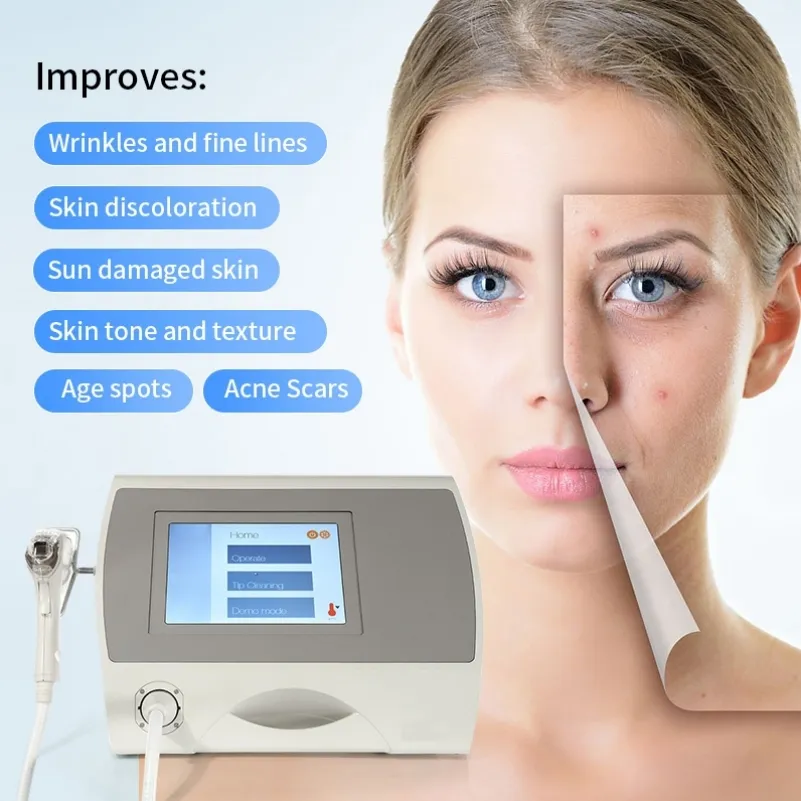 Equipamento de beleza de ponta Remoção Remoção Rejuvenescimento da pele Scar Scar Machine de laser de microaneedling fracionário com sistema térmico para tratamento