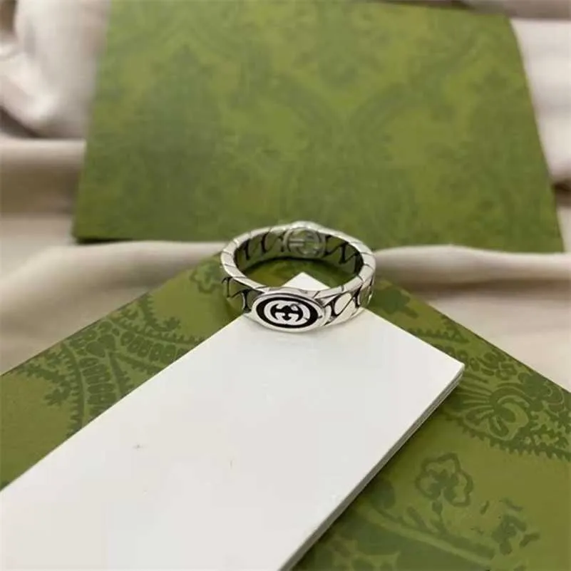 designer de joias pulseira colar anel Zhigujia 925 tridimensional oco casal par anel mesmo estilo para homens mulheres