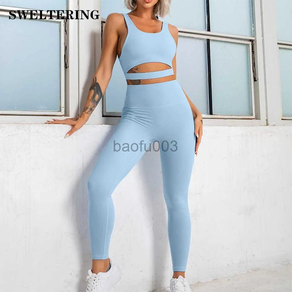 Seamless Tracksuit Set Womens Kmart Set With High Waisted Leggings And  Hollow Sport Bra Perfect For Fitness, Gym, And Workouts J230525 From  Baofu003, $22.9