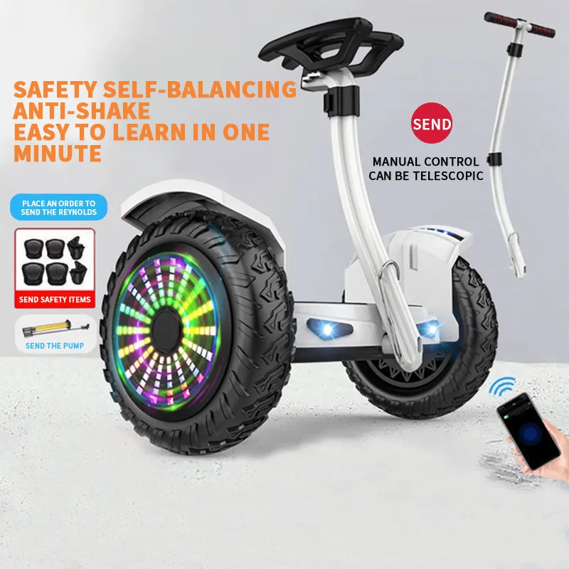 Smart Electric Self Balancing Scooter With Leg Control For Kids And Adults Double Compomotive Wheels From Caferacer 1 257.38 DHgate.Com