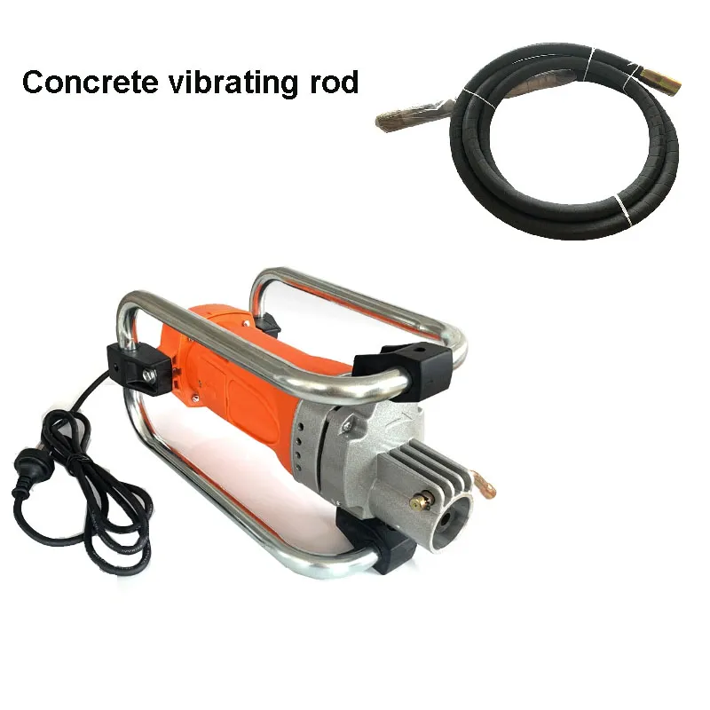 Betongblandare Vibrator Betong Vibrator Betong Vibration Tool Enfase 220V Plug-in Cement Vibrator Högfrekventa cementvibrator