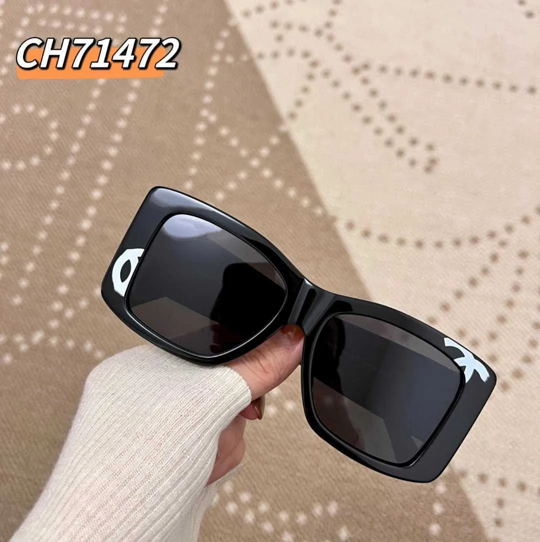 Güneş Gözlüğü Xiaoxiangjia 23 Yeni cömert çerçeve güneş gözlükleri üst düzey hissediyorum ch71472 yaz polarize ışığı olan kadınlar için gözlük