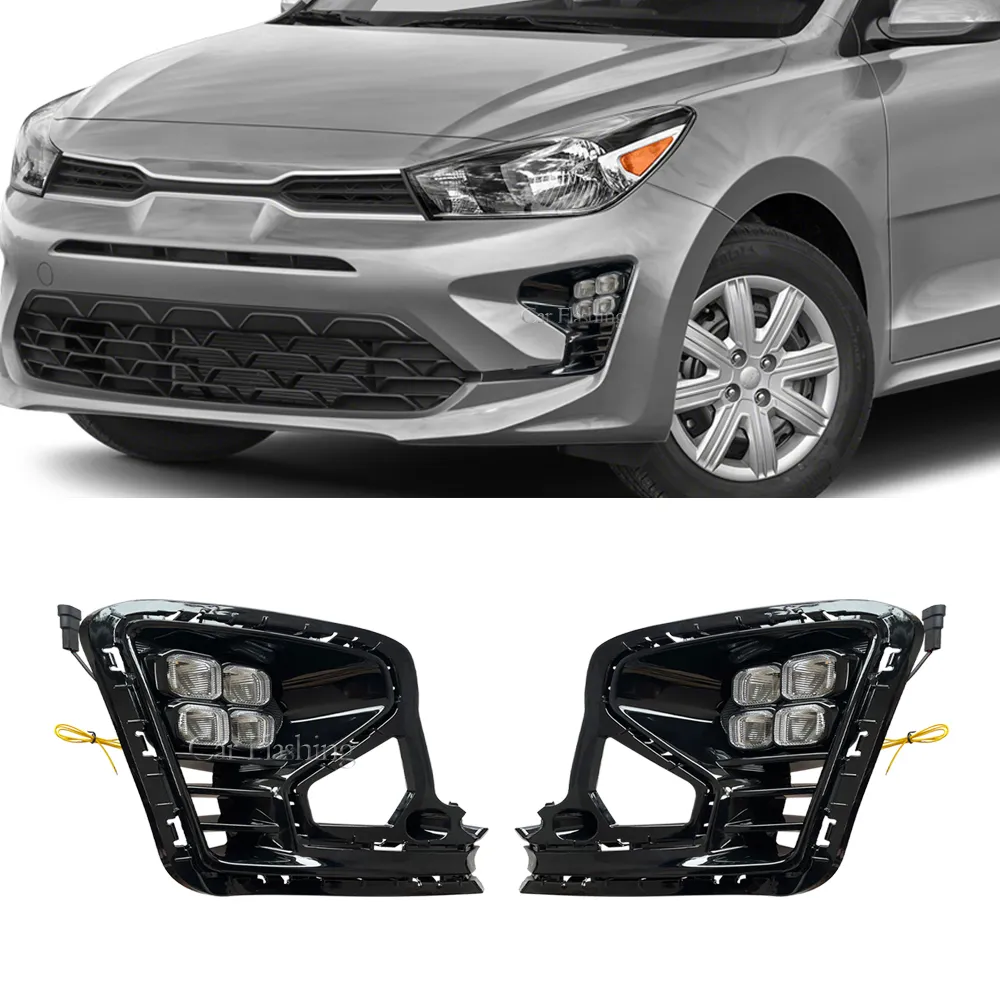 Kia RIO 2022 2023 LED Front Bumper DRL 4runner Yellow Fog Lights Cover With  Yellow Turn Signal And Day Light From Yangmingxue, $128.18