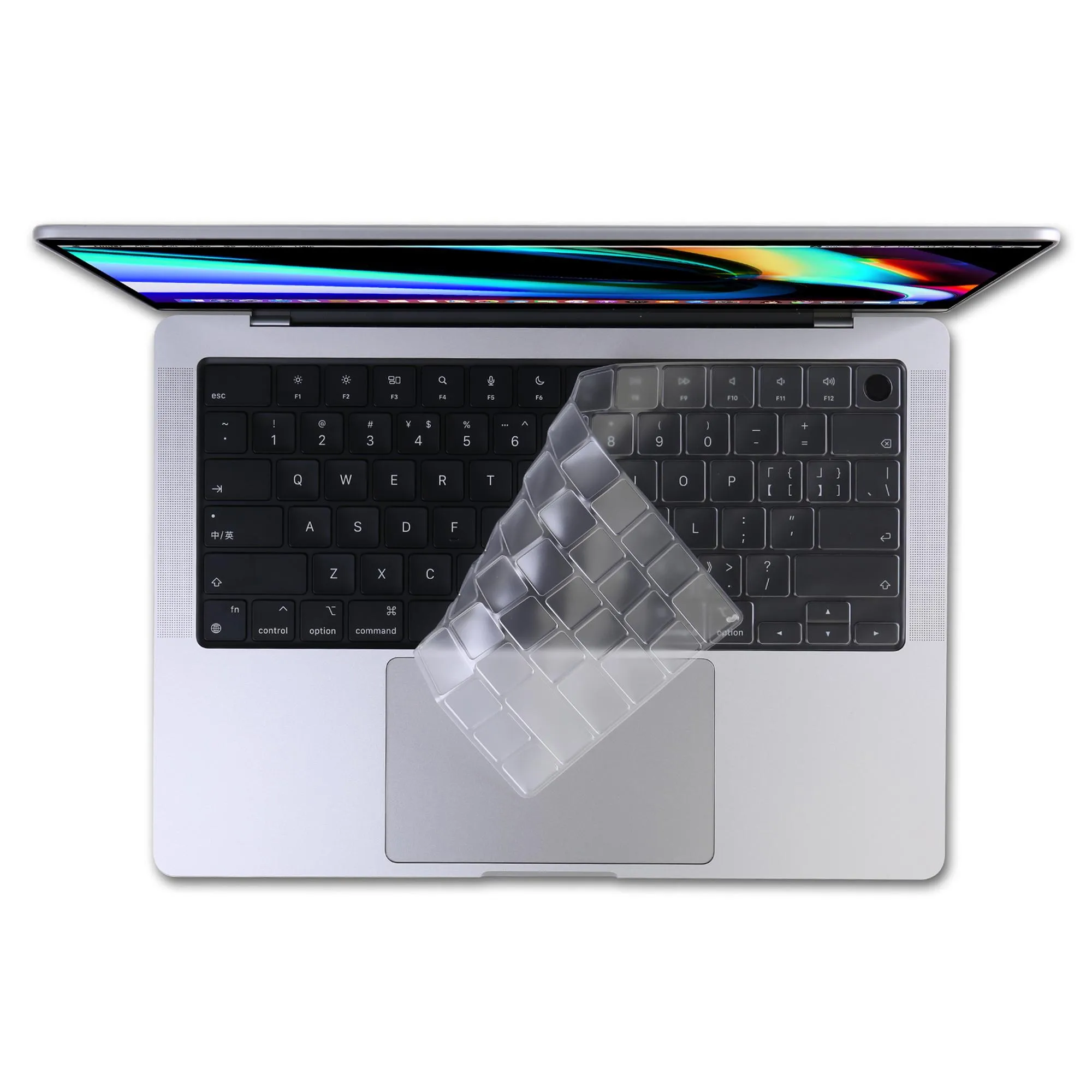 يغطي جلد لوحة المفاتيح TPU TPU XSKN Ultra TPU لـ 2021 أحدث MacBook Pro 14.2 (A2442) / MacBook Pro 16.2 (A2485) M1 Pro / Max Chip