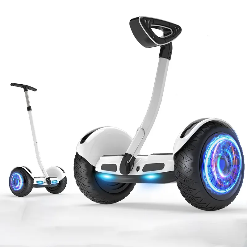 8/10 inç 36/54V Kids Yetişkin Akıllı Tutar Bacak Bar Elektrikli Scooter 2 Tekerlek Kendi Kendini Dengeleme Geri Tahtası