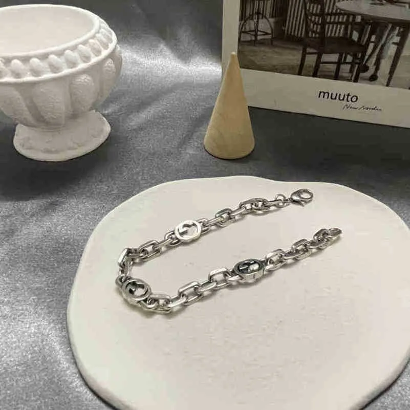 bijoux de créateur bracelet collier anneau ins personnalisé couple bracelet vieille chaîne cubaine entrelacement hommes femmes Bracelet