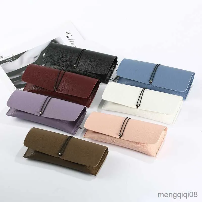 Sunglasses Cases Bags Portable Soft Leather Eyeglasses Glasses Case Holder Box Storage Pouch Bag Cover Eyewear Accessories