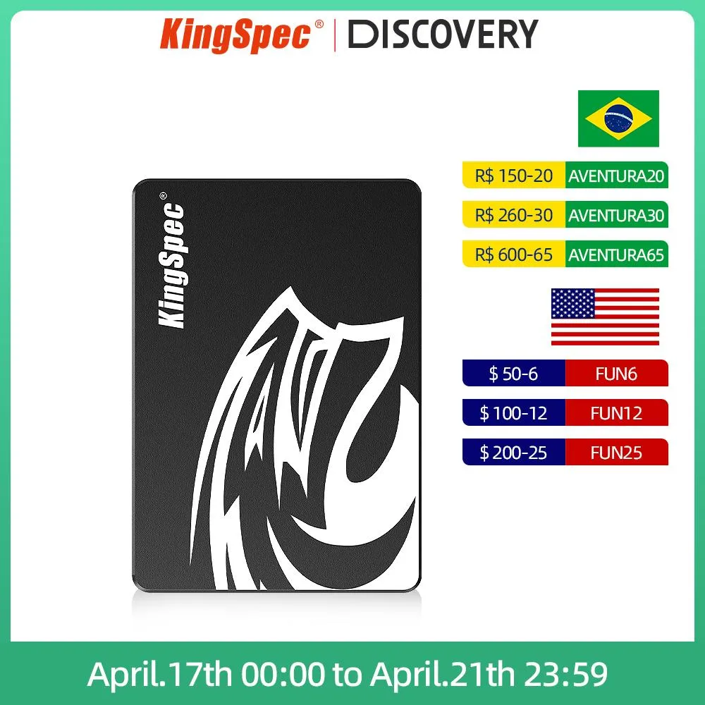 Drives KingSpec SSD HDD SATA 120 GB 240 GB 512 GB Hårddisk 4TB 1TB 2TB 2,5 Hårddisk HD Internt fast tillstånd för skrivbordet Notbok