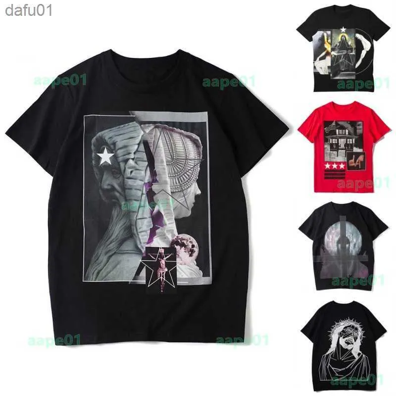 Camisetas masculinas moda masculina camisetas masculinas masculinas Hip Hop Summer Summer Crew pescoço 3D Geometria impressa Tees de manga curta Tamanho S-xxl L230520