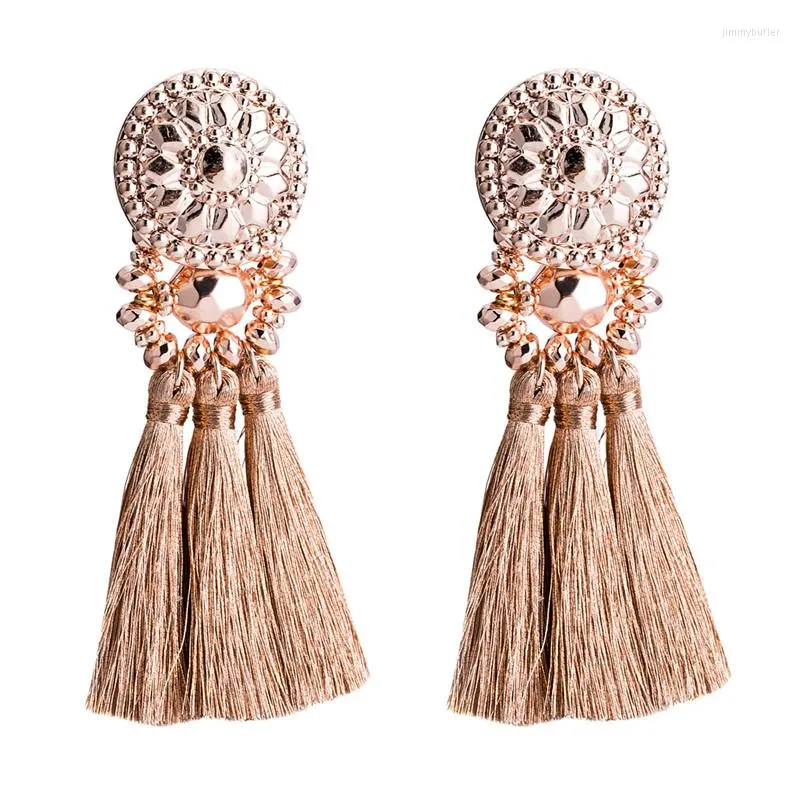 Brincos dangle Ae-canfly 2023 tend tassel weave resina queda longa para mulheres acrílicas presentes