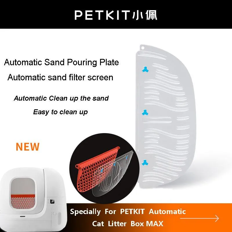 Suministros 3 uds Original PETKIT caja de arena para gatos inodoro automático placa de vertido de arena filtro de malla para PURA MAX accesorios para arenero
