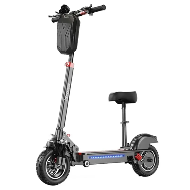 iScooter IX5-Trottinette Électrique Antidérapante Tout-Terrain, 15Ah,  1000W, 10 Pouces, 45 km/h, Autonomie Maximale